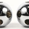 Een set van 2 verchroomd metalen kandelaars, jaren 60 van de vorige eeuw, in hun originele verpakking. Gemerkt op de verpakking SID, studio italiano design torino - Italia.