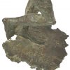 ‘Lopend vrouwelijk figuur’. Expressionistisch bronzen beeldje, gesigneerd Meysmans 1993.