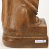 “De Venus van Milo”, een gesculpteerd eikenhouten beeld van een halfnaakte dame, gesigneerd FA.