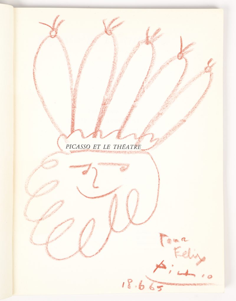 Picasso et le theatre, gesigneerde catalogus. ‘Pour Felix, 18-6-65’