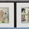 ‘De harp van Sint-Franciscus’. Een reeks van 12 kleurenlitho’s, gemonogrammeerd; F.