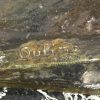 ‘Athlète Marin’, een bronzen beeld met een groene patina. Getekend “Ouline” met inscriptie ‘Bronze’. Met een groen marmeren voetstuk.