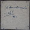 “De Accordeonspeler”. Een schilderij, olieverf op paneel. Verso getiteld en gesigneerd.