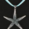 Een 18 kt witgouden hanger bezet met witte diamanten top Wesselton VVS- VS met een gezamenlijk gewicht van 0,68 ct. Ocean Blue diamanten 0,13 ct. Sky Blue diamanten 0,99 ct en Ice Blue diamanten 1ct.  195 diamanten met en totaal gewicht van 2,80 ct