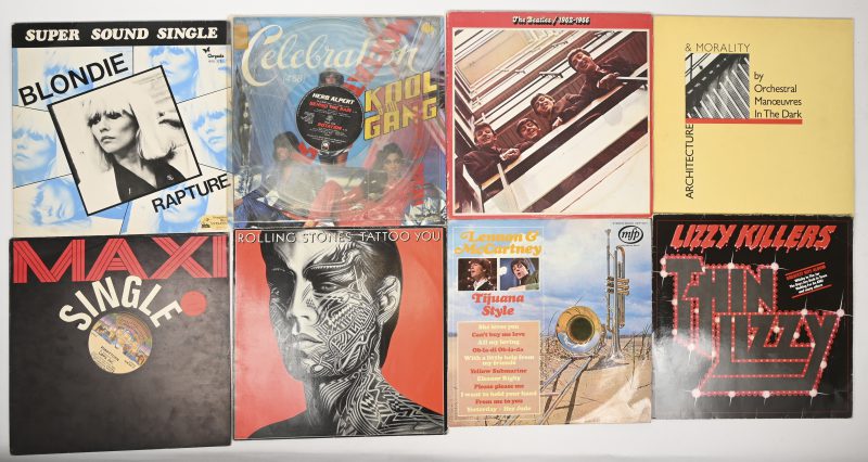 Lotje jaren 80 lp’s. Rolling Stones, The Beatles, OMD, Thin Lizzy, Blondie, e.a.