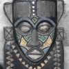 Een set van 2 Afrikaanse maskers, Ghana, laat 20ste eeuws.