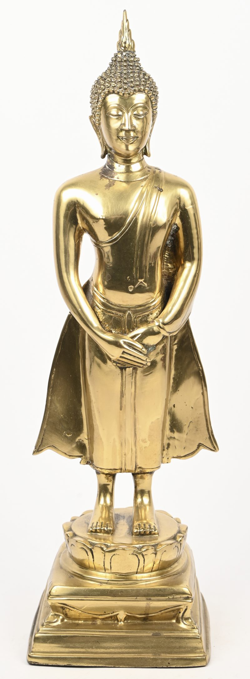 Prins Siddhartha, bronzen beeld. Herkomst; Zuid-oost Azië.