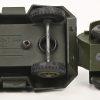 Een ‘Scout Car’ nr. 673 van Dinky Toys. Met bestuurder. Toegevoegd een M-20 Scout car van het merk Solidor.