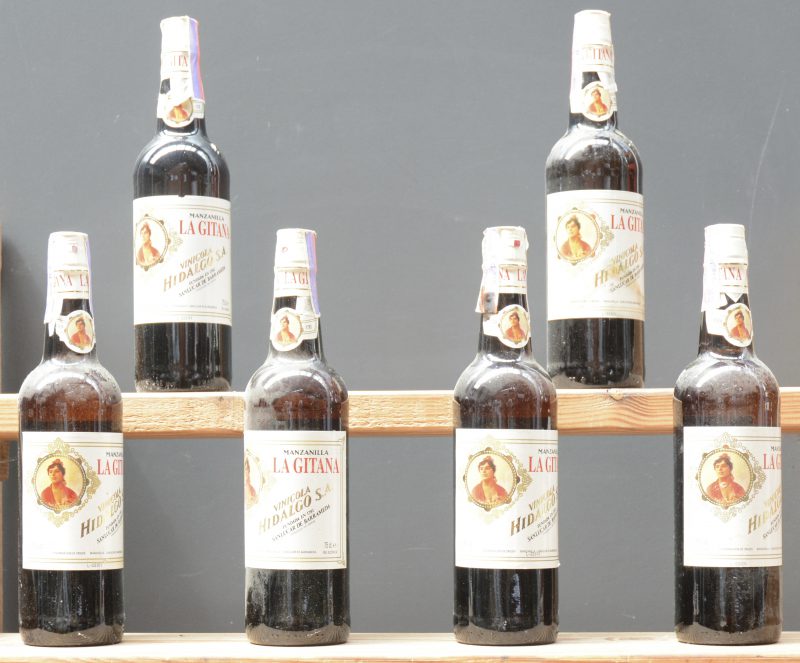 Manzanilla La Gitana D.O.  Vinicola Hidalgo S.A., Sanlucar de Barrameda M.O.  0  aantal: 6 bt