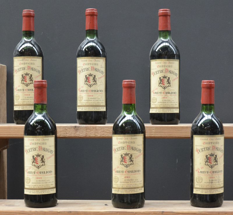 Ch. Tertre-Daugay A.C. St-Emilion grand cru classé   M.C.  1969  aantal: 6 bt