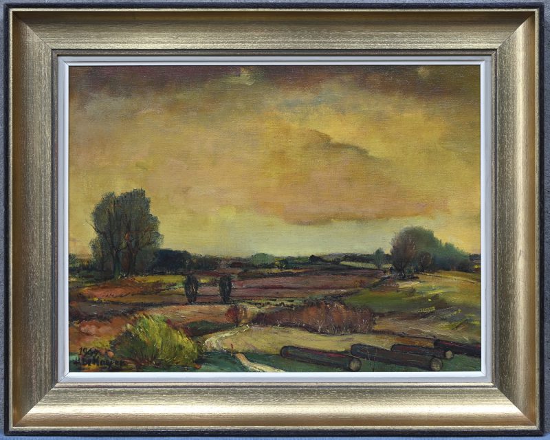 “Lüneburgerheide.” Olieverf op doek. Gesigneerd en gedateerd 1949.