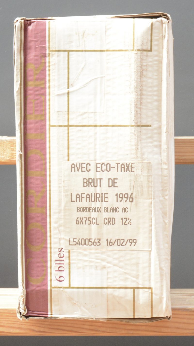 Brut de Lafaurie A.C. Bordeaux  Cordier M.C. O.D. 1996  aantal: 6 bt