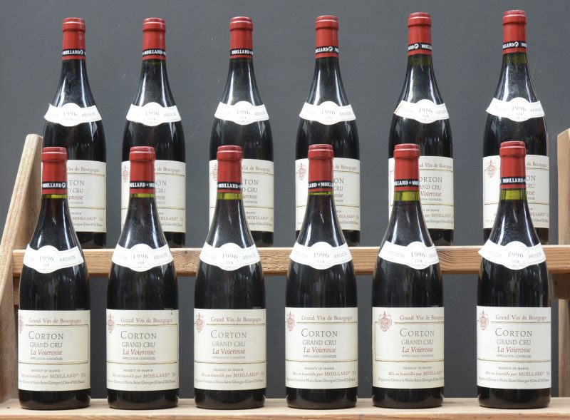 Corton Grand Cru La Voierosse A.C.  Moillard, Nuits M.O.  1996  aantal: 12 bt
