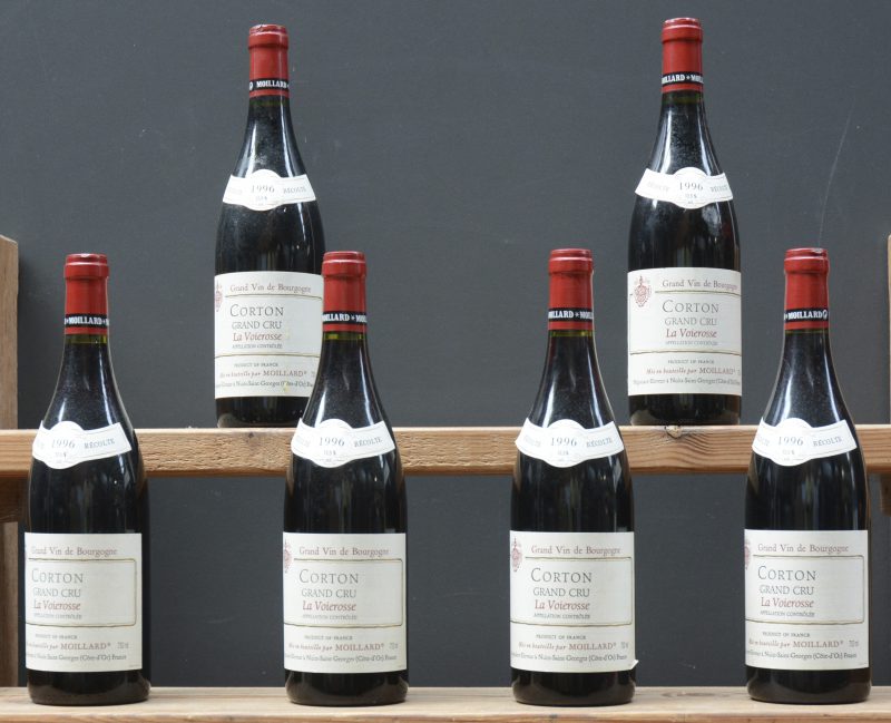 Corton Grand Cru La Voierosse A.C.  Moillard, Nuits M.O.  1996  aantal: 6 bt