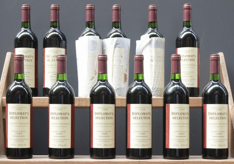 Diplomat’s Selection Cabernet Sauvignon Lontue Valley  San Pedro Vineyards, Chile M.O.  1989  aantal: 12 bt