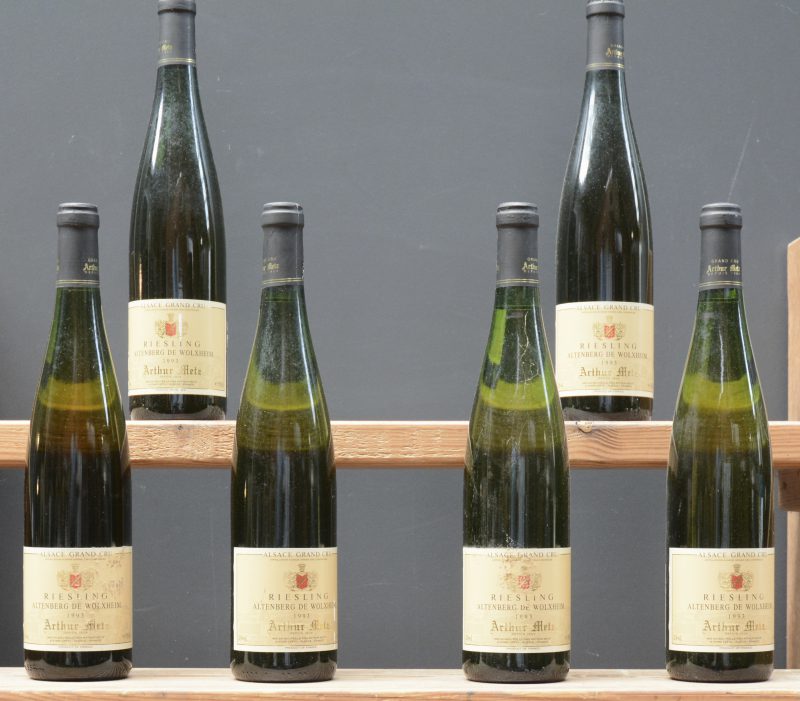 Riesling Grand Cru Altenberg de Wolxheim A.C. Alsace Grand Cru  Arthur Metz, Epfig M.O. O.D. 1993  aantal: 6 bt