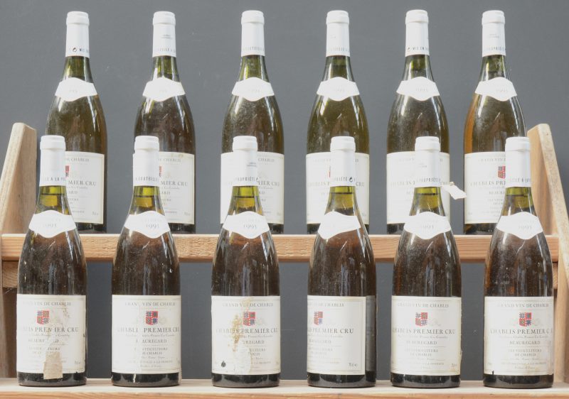 Chablis 1e Cru Beauregard A.C.  Les Viticulteurs de Chablis M.P.  1995  aantal: 12 bt