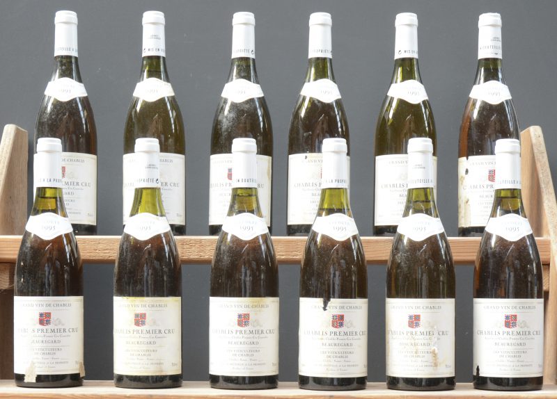 Chablis 1e Cru Beauregard A.C.  Les Viticulteurs de Chablis M.P.  1995  aantal: 12 bt