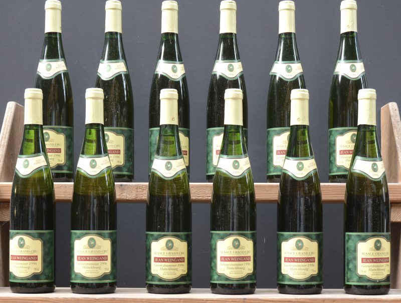 Gewurztraminer Hatschbourg A.C. Alsace Grand Cru  Jean Weingand,Voegtlinshoffen M.O.  1996  aantal: 12 bt