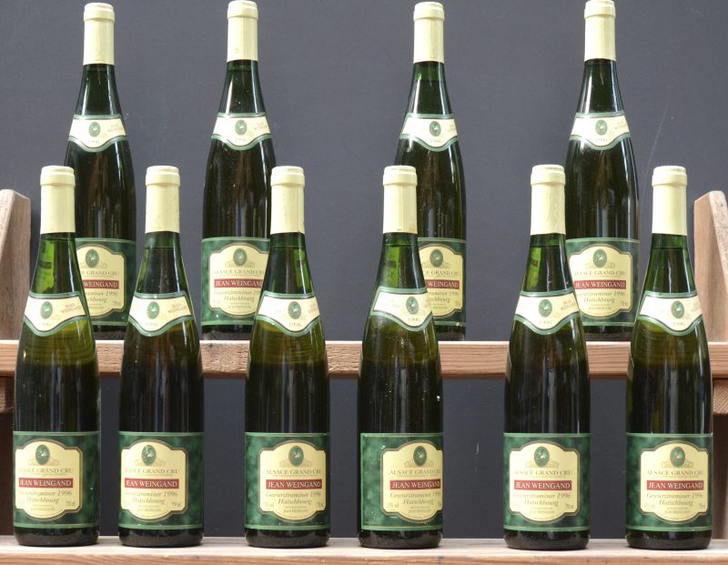 Gewurztraminer Hatschbourg A.C. Alsace Grand Cru  Jean Weingand,Voegtlinshoffen M.O.  1996  aantal: 10 bt