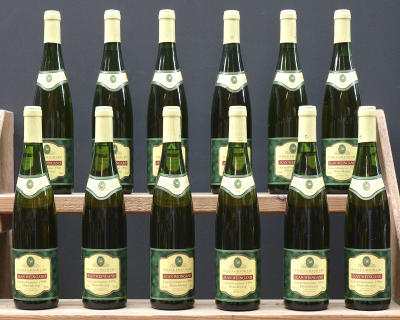 Gewurztraminer Hatschbourg A.C. Alsace Grand Cru  Jean Weingand,Voegtlinshoffen M.O. O.D. 1996  aantal: 12 bt