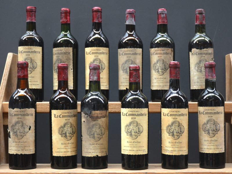 Ch. La Commanderie A.C. St-Emilion  Grimonprez-Soete, Kortrijk M.B.  1959  aantal: 12 bt ms à ls