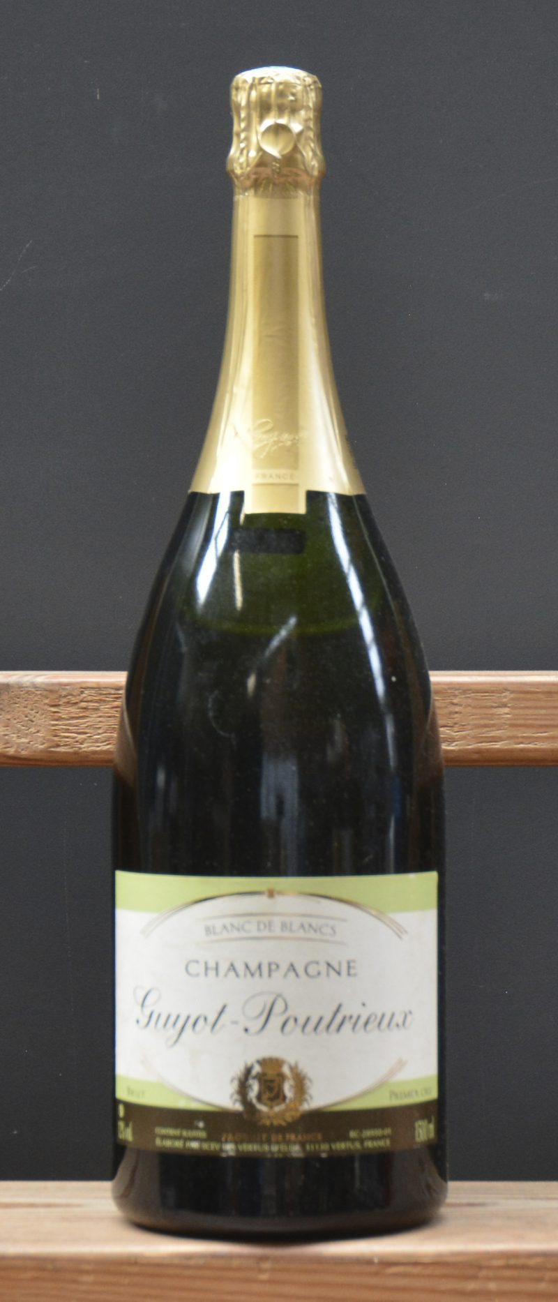 Champagne Blanc de Blancs 1e Cru brut   Guyot-Poutrieux, Vertus M.O.  0  aantal: 1 Mag.