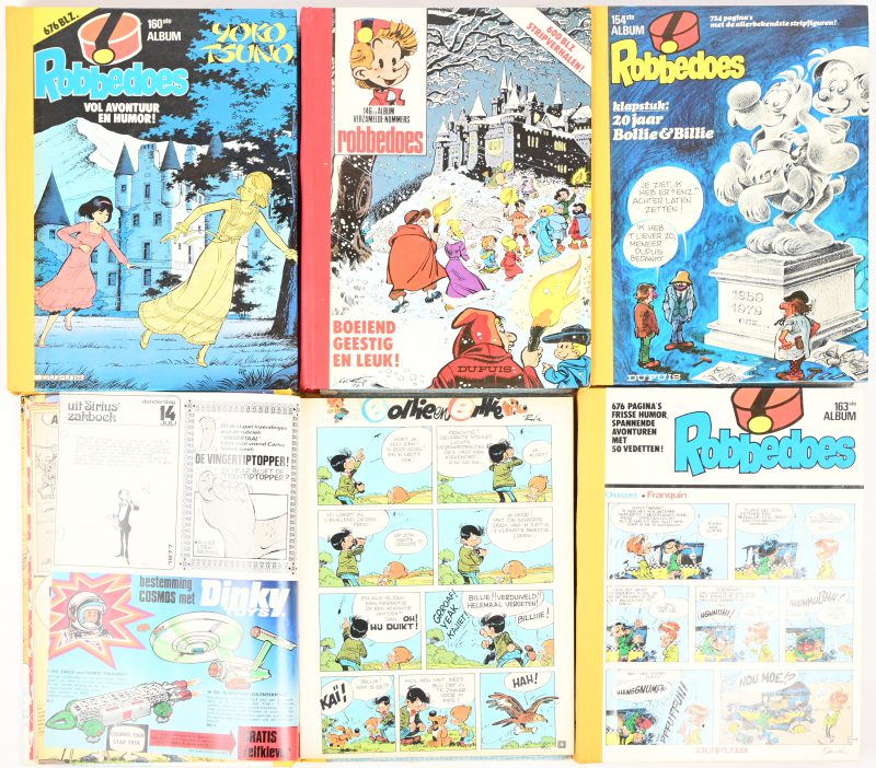 Lot van 5 Robbedoes verzamelalbums. 145, 146, 154, 160 en 163.