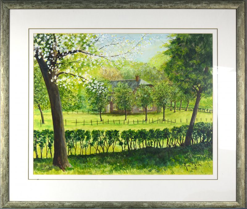 “Lente”. Litho. Gesigneerd en gedateerd 1999.