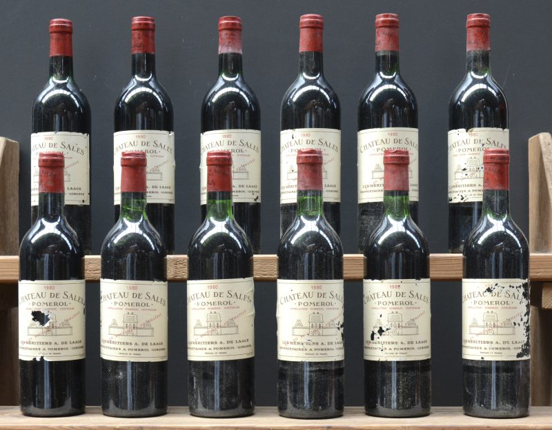 Ch. de Sales A.C. Pomerol   M.C.  1980  aantal: 12 bt