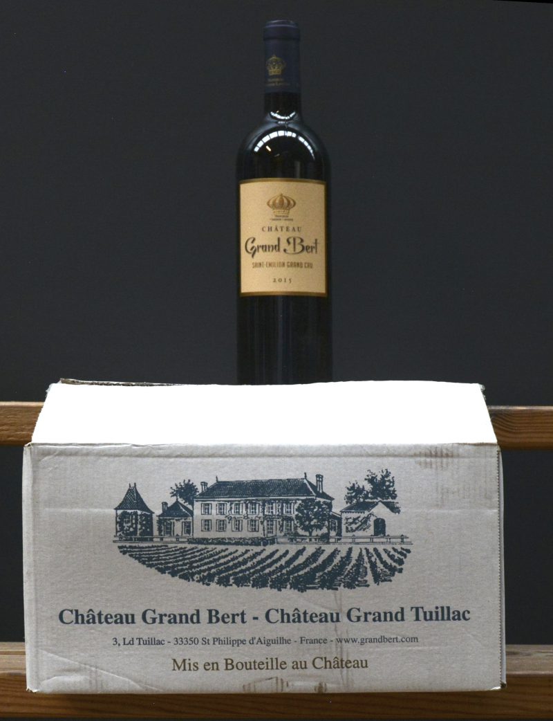 Ch. Grand Bert A.C. St-Emilion grand cru   M.C. O.D. 2015  aantal: 6 bt