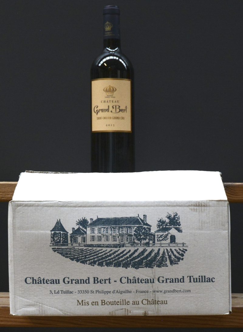 Ch. Grand Bert A.C. St-Emilion grand cru   M.C. O.D. 2015  aantal: 6 bt