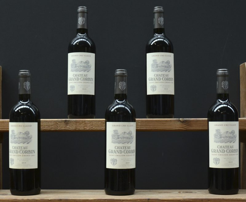 Ch. Grand Corbin A.C. St-Emilion grand cru classé   M.C.  2010  aantal: 5 bt