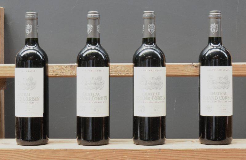 Ch. Grand Corbin A.C. St-Emilion grand cru classé   M.C.  2010  aantal: 4 bt