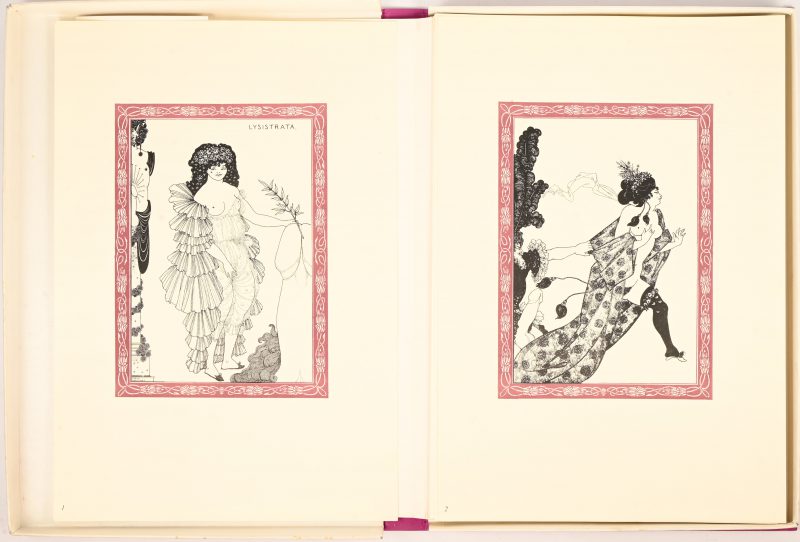 “Erotiques de Beardsley”. Kunstmap. Editions Les Yeux Ouverts 1970. Genummerd 230/469. De oorspronkelijke uitgave is van 1872.