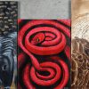 Een lot van zes schilderijen met dieren als thema, acryl op doek, getekend; Mhara M. Tesiorna. Verschillende afmetingen van, 40/30 tot 70/50 cm. Met certificaat.