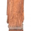Een gesculpteerd houten beeldje van een bisschop. Gemaakt van een stuk hout van het oude dak van de kathedraal van Glasgow.