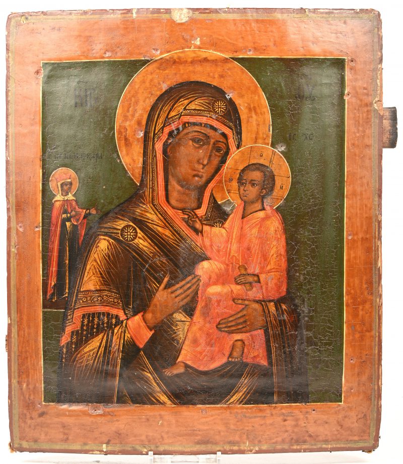 “Moeder Gods”. Russische icoon. XIXde eeuw.