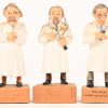 Een lot van tien houten beeldjes van artsen. Jaschke figuren, Duitsland.