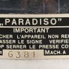 Een vintage expressomachine, model; PARADISO. In werkende staat.