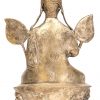 Een verzilverd bronzen Tsongkhapa beeld, de stichter van de Gelug-traditie in het Tibetaans Boeddhisme.