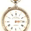 Een zakhorloge, Roskopf Genève, veritable montre Chemin de Fer, in beschermdoos, gedateerd 16-02-1910.