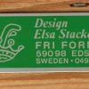 Een grenenhouten design bank, Elsa Stackelberg voor Fri Form, Sweden.