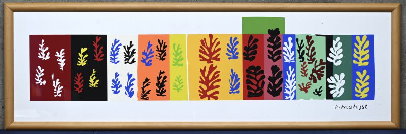 ‘Les Velours’, Matisse. Reproductie naar het werk in de collectie van het MoMA. Zeefdruk gepubliceerd door Segers, gedrukt in Florence door Acte II, 2010.