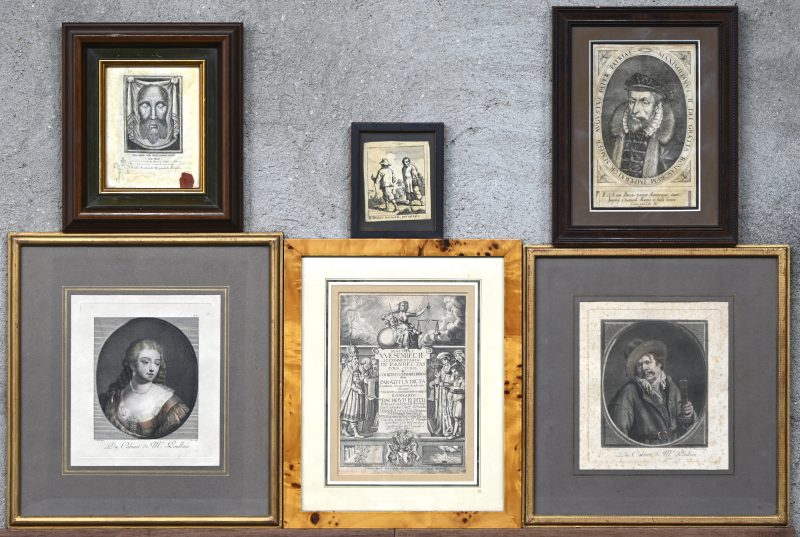 Een lot antieke grafiek. 17e-19e eeuw.
