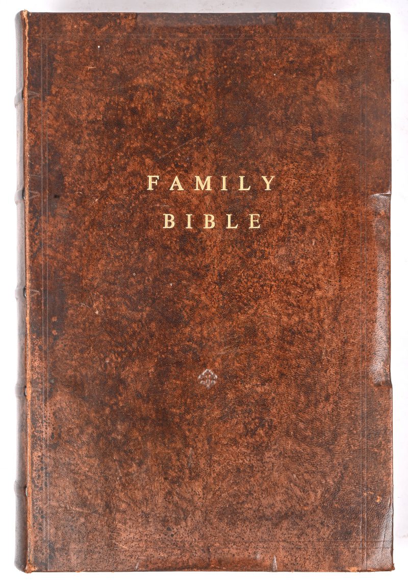 ‘The Christian’s New and Complete Family Bible’, by Rev. Thomas Bankes, of St. Mary Hall, Oxon. Gedrukt in Londen, eind 18e eeuw.
