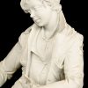 ‘Verliefd zwerverskoppel’, en Capodimonte groep van biscuit. Getekend Carpie. Klein beetje schade aan de blaadjes.