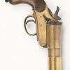 Seinpistool van messing, brons en met een notenhouten kolf. Brits leger, Wereldoorlog I. 25.4 mm. Gemerkt.