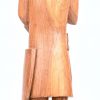 Een gesculpteerd eikenhouten beeld van “Jefke - de gemeentenaar”, gebaseerd op een middeleeuwse soldaat, symbool van het Gemeentekrediet. Gesigneerd.