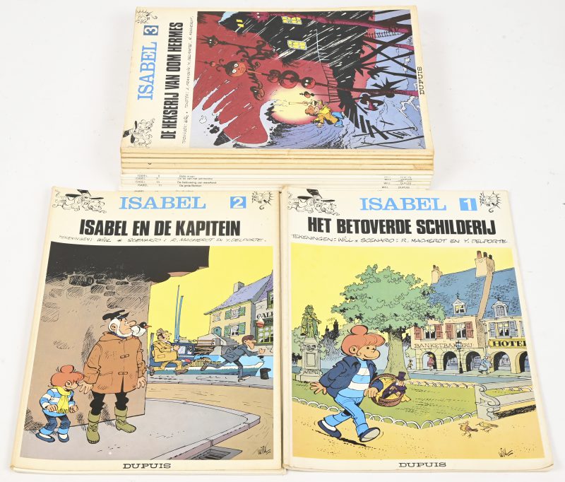 Een lot van 12 stripalbums, Isabel, nrs 1 t.e.m. 12.